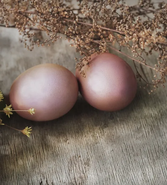 Uova di Pasqua decorate uova di Pasqua decorate — Foto Stock